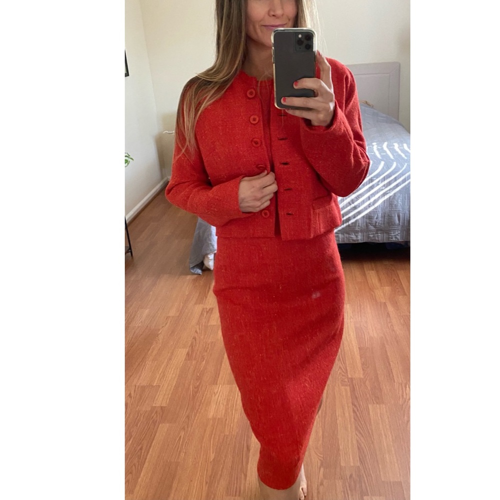 Vintage 60’s Anne Fogarty wiggle dress with matching jacket